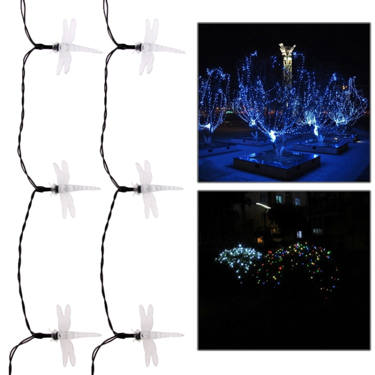 Multicolour String Light Festival Lamp / Decoration Light, Dragonfly Style Solar Powered 30-LED