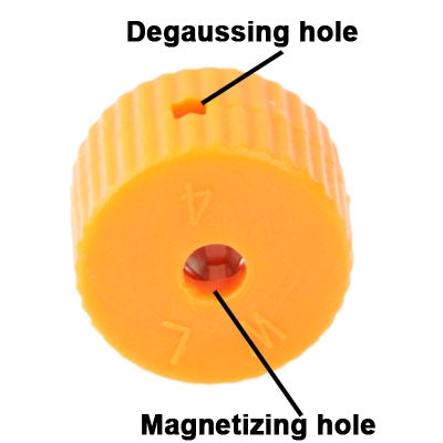 Screwdriver Magnetizer / Degaussing Ring, Inner diameter: 4mm(Orange)(Orange)