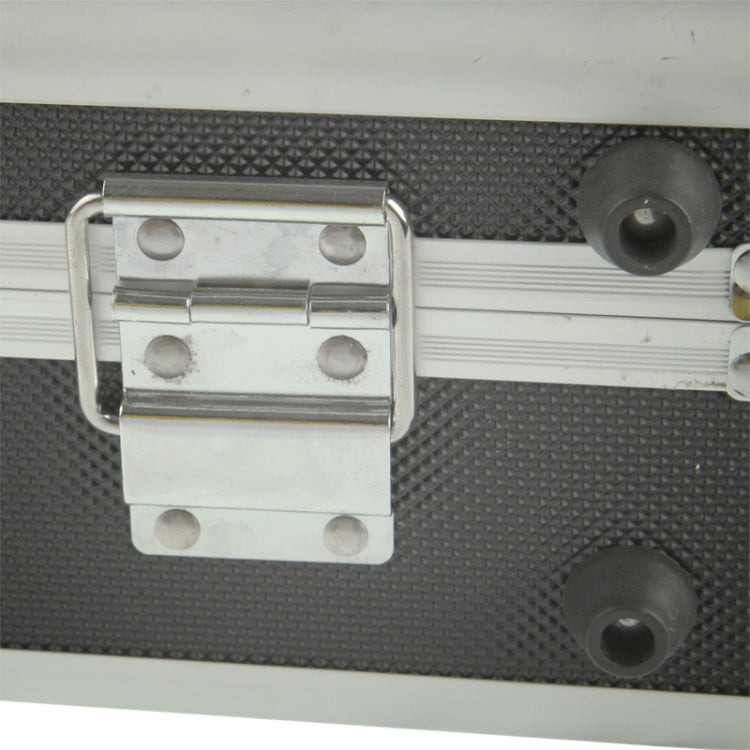 Multifunction Aluminum Repair Tool Storage Box / Hardware Tools Suitcase(Black)