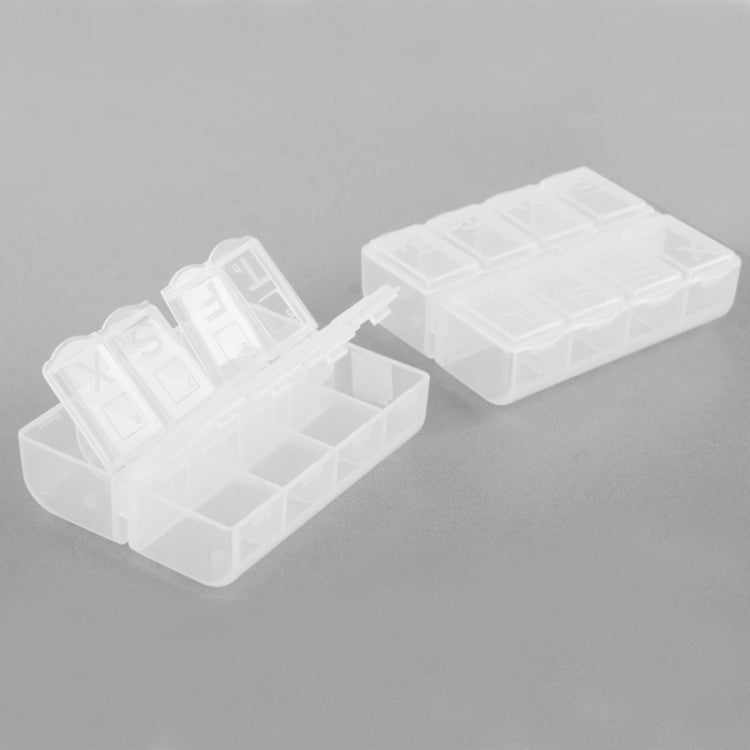 Medicine / Jewelry Organizer / Electronic Parts 16 Grids Plastic Storage Box(Transparent)