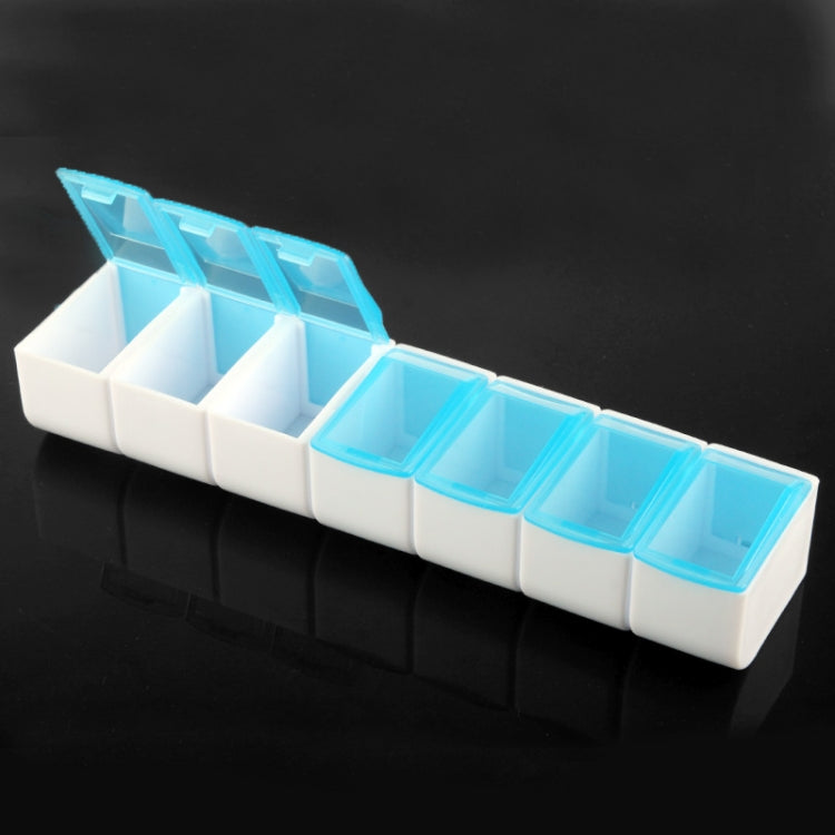 Medicine / Jewelry Organizer / Electronic Parts 7 Grids Plastic Removable Storage Box