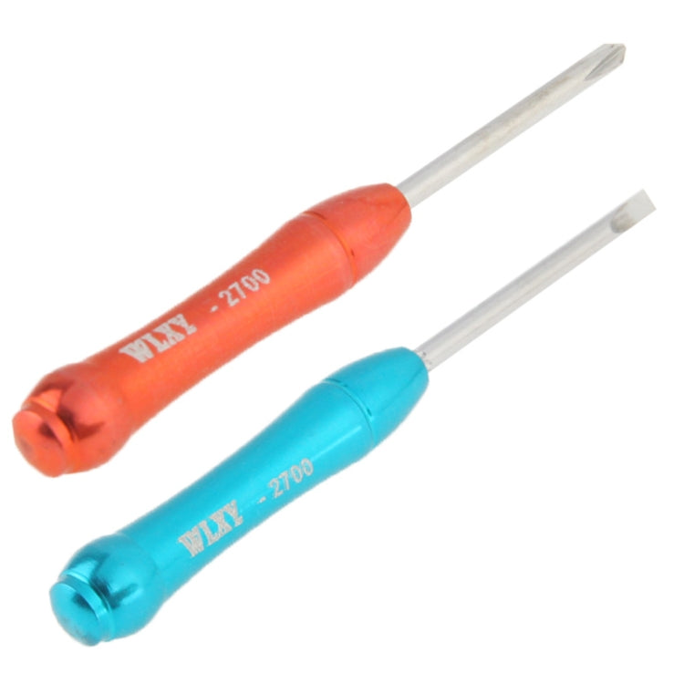 2 in 1 Professional Versatile Mini Screwdriver Set (2.0 x 25mm Slotted Screwdriver + 2.0 x 25mm Cross Screwdriver) for Digital Camera / Mobile Phone / Glass, WL-2700