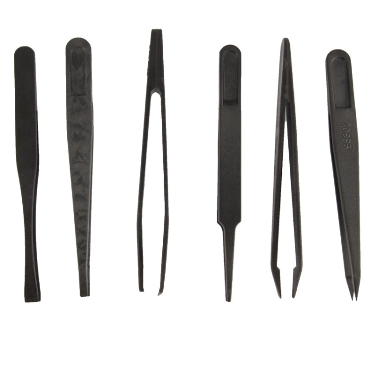6 in 1 ESD Fibre Plastic Tweezers