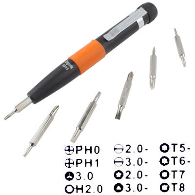 7x High Quality Precision Telecommunication Tools Set (1x screwdriver handle, 6x screwdriver bits)