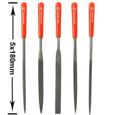 5x180mm Precision Assorted Files Group Tool (5pcs Set)