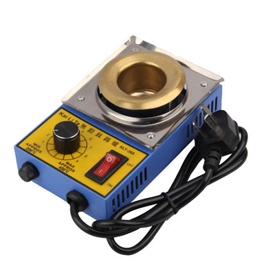 SLT-360 Solder Pot Titanium Alloy Soldering Melting Tin 38mm 100W (AU Plug)(Blue)