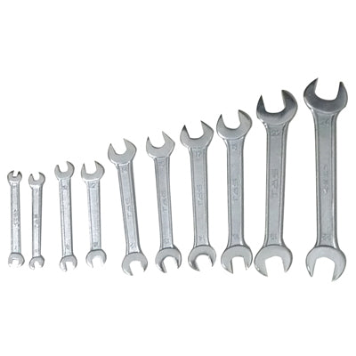 10x Double Open End Spanner Set