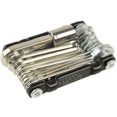 17x Standard Metric Folding Hex Key Set