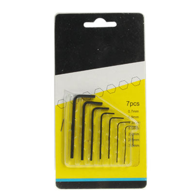 7x Standard Metric Hex Key Set