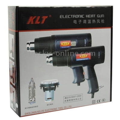 1600W Electronic Heat Gun with LCD Display, Cool / Hot Air Adjustable Temperature, US Plug