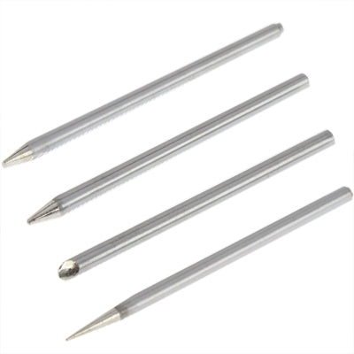 30W 4-Piece Lead-free Electric Welding Soldering Soldering Iron Head Set(Silver)