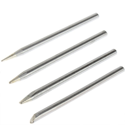 40W 4-Piece Lead-free Electric Welding Soldering Soldering Iron Head Set(Silver)