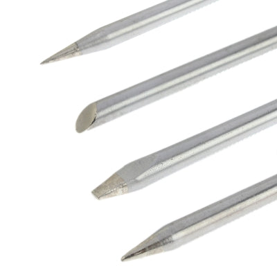 60W 4-Piece Lead-free Electric Welding Soldering Iron Head Set(Silver)