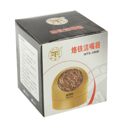 Soldering Iron Tip Cleaner (Tip Cleaning Wire + Base)(Black)