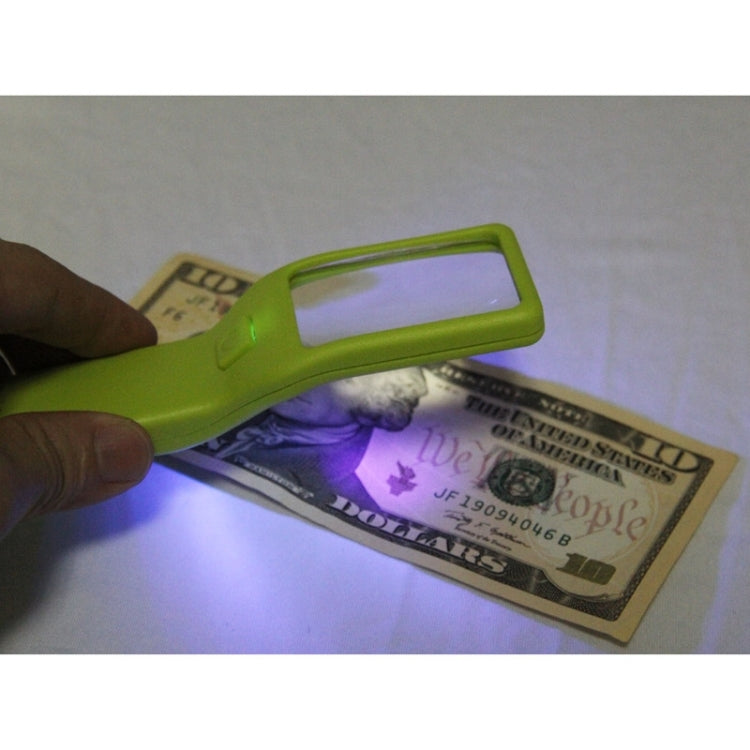 BW-017 5X Visual Magnifier with LED Light for Tablet & Mobile Phone Repair / Aid / Seniors, with Currency Detecting Function, Random Color Delivery