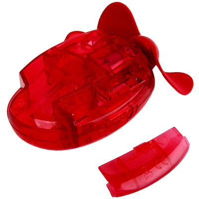 Mini Water Spray Fan with Powerful Safe Fan Blades, Size: About 109 x 73 x 27mm(Red)