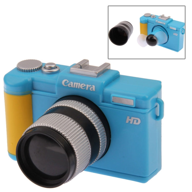 Portable Battery Operated Camera Shaped 2-Blade Mini Cooling Fan (Blue)