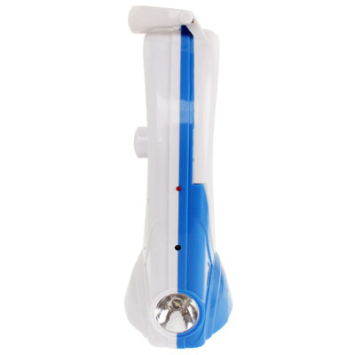 XF-5890 Mini 2 in 1 Ultra-low Power & Strong Wind Electric Table Fan with Switch and 2-mode LED Lights(Blue)
