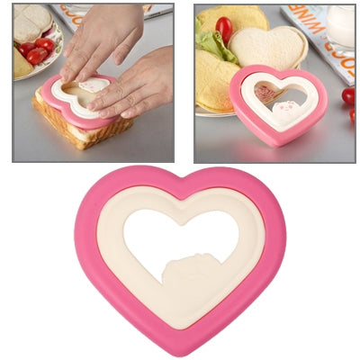 Heart Style Plastic DIY Sandwich Mold Bread Maker Cutter