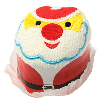 Santa Claus Style Handmade Cup Cakes Towel for Christmas Decorations(Red)