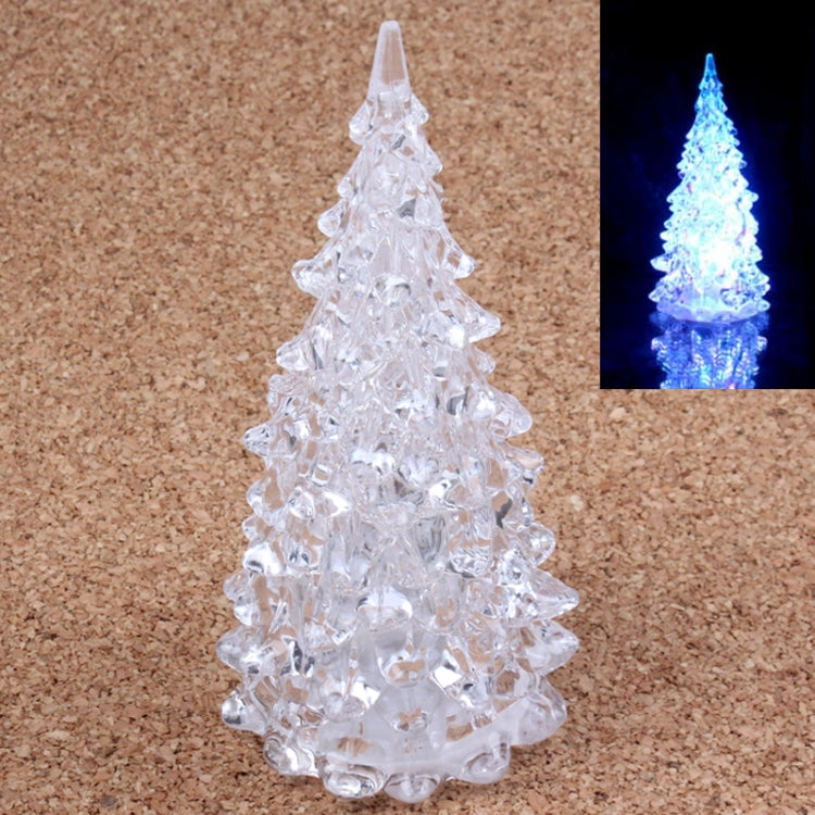 Crystal Christmas Tree Shaped Color-changed LED Light Night Lamp, Size: 6cm(L) x 12.5cm(H)