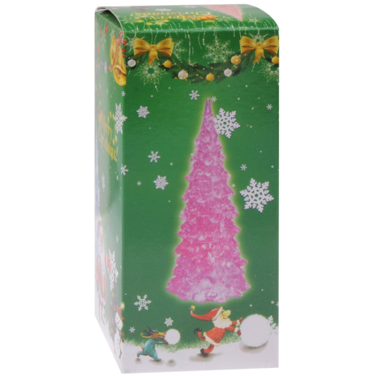 Crystal Christmas Tree Shaped Color-changed LED Light Night Lamp, Size: 6cm(L) x 12.5cm(H)