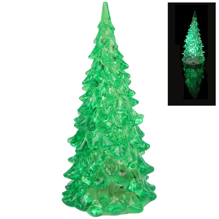 Crystal Christmas Tree Shaped Color-changed LED Light Night Lamp, Size: 6cm(L) x 12.5cm(H)