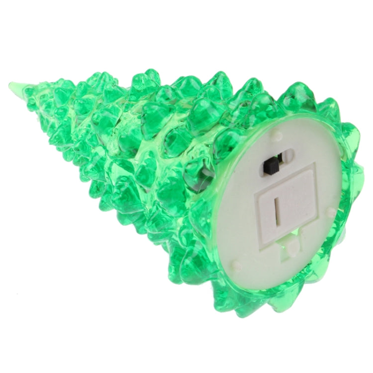 Crystal Christmas Tree Shaped Color-changed LED Light Night Lamp, Size: 6cm(L) x 12.5cm(H)