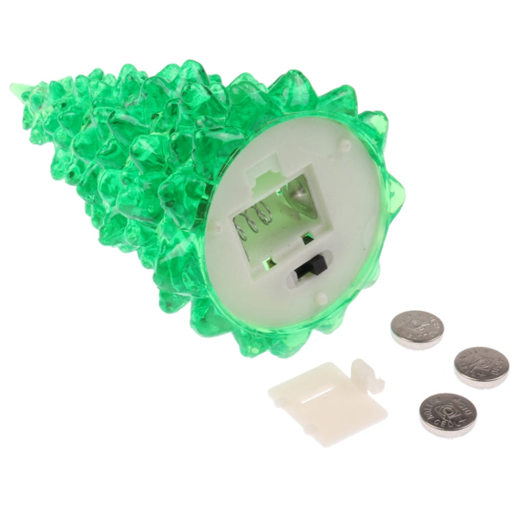 Crystal Christmas Tree Shaped Color-changed LED Light Night Lamp, Size: 6cm(L) x 12.5cm(H)