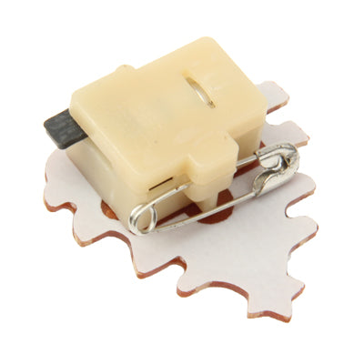 5pcs Flash LED Brooch Luminous Badge Christmas Ornaments Gift Christmas Tree Duffel Bag Brooch(Green)