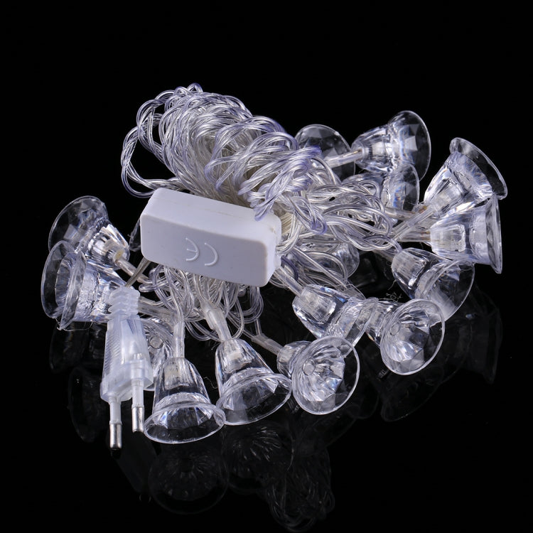 7m Bell Pendants Decoration String Lights, 30-LED Multi-Colored Light  (AC 220V / EU Plug)(Transparent)