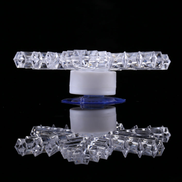 Colorful Christmas Snow Flake Lamp, Merry Christmas Window Sucker Ornament(Transparent)