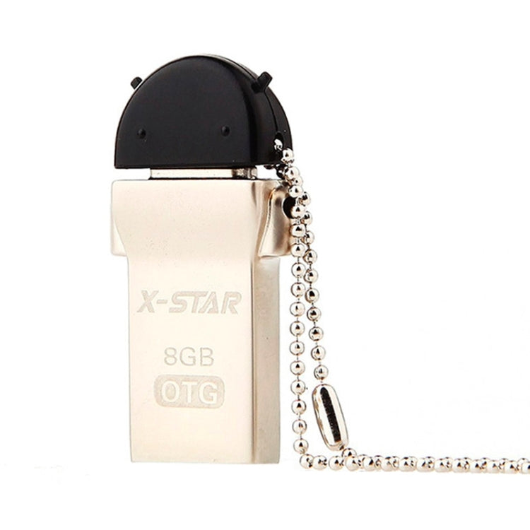 X-STAR Portable OTG USB / Micro USB Flash Disk for Computers / Mobile Phones, Capacity: 8GB