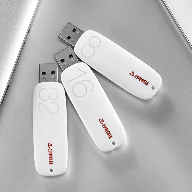 Teclast NLU Series 16GB Push-pull Type Concise Style USB 2.0 Flash Disk(White)