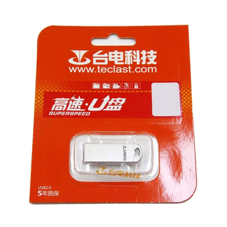 Teclast NCX Series 8GB Full Zinc Alloy USB 2.0 Flash Disk(Silver)