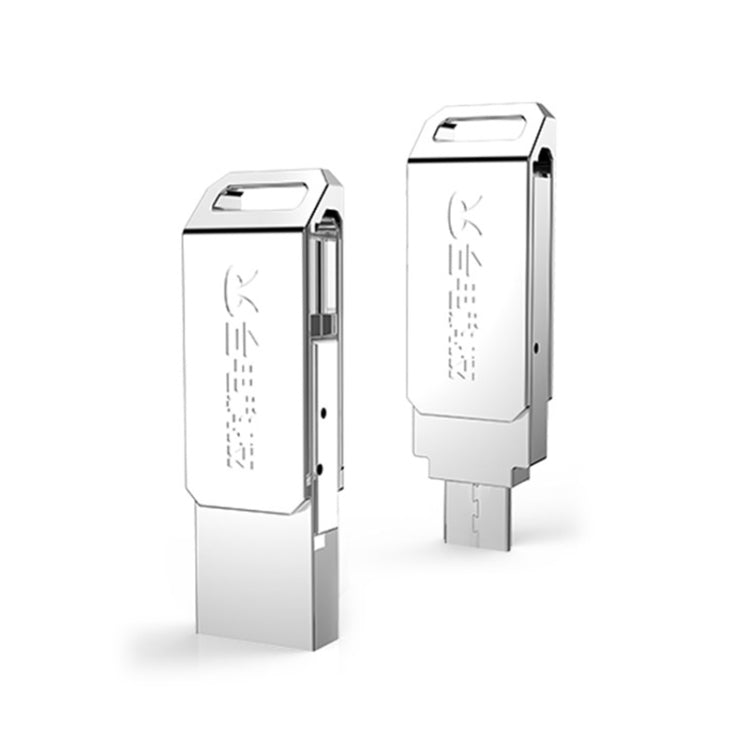 Teclast NYO Series 2 in 1 16GB Rotation Type Micro USB & USB 3.0 Flash Disk, For Galaxy, Huawei, Xiaomi, Sony, Google, LG, HTC and other Smartphones & Tablet(Silver)