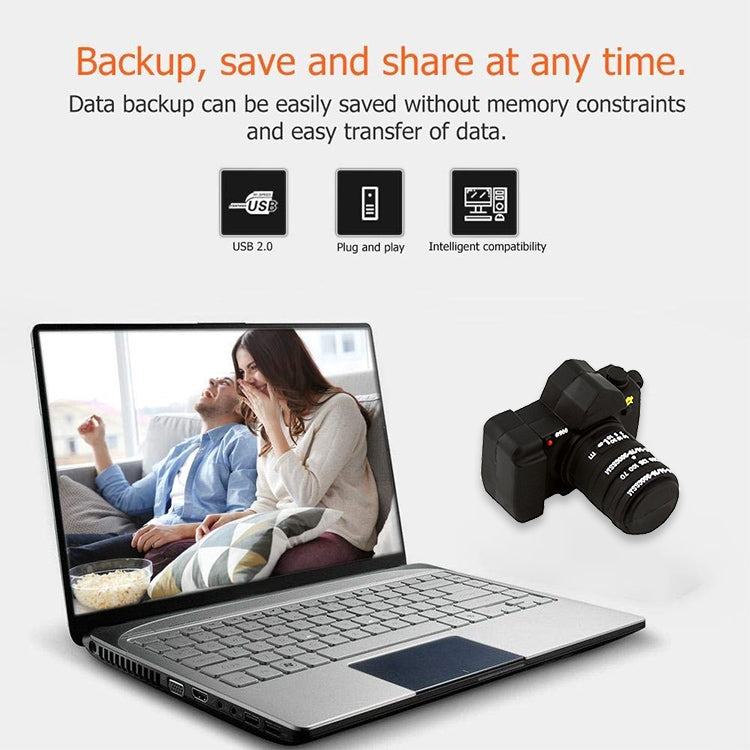 Camera Style USB Flash Disk for Sony(Black)