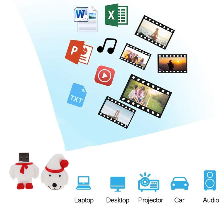 8GB Christmas Dog USB Flash Disk, Special for Christmas Gift