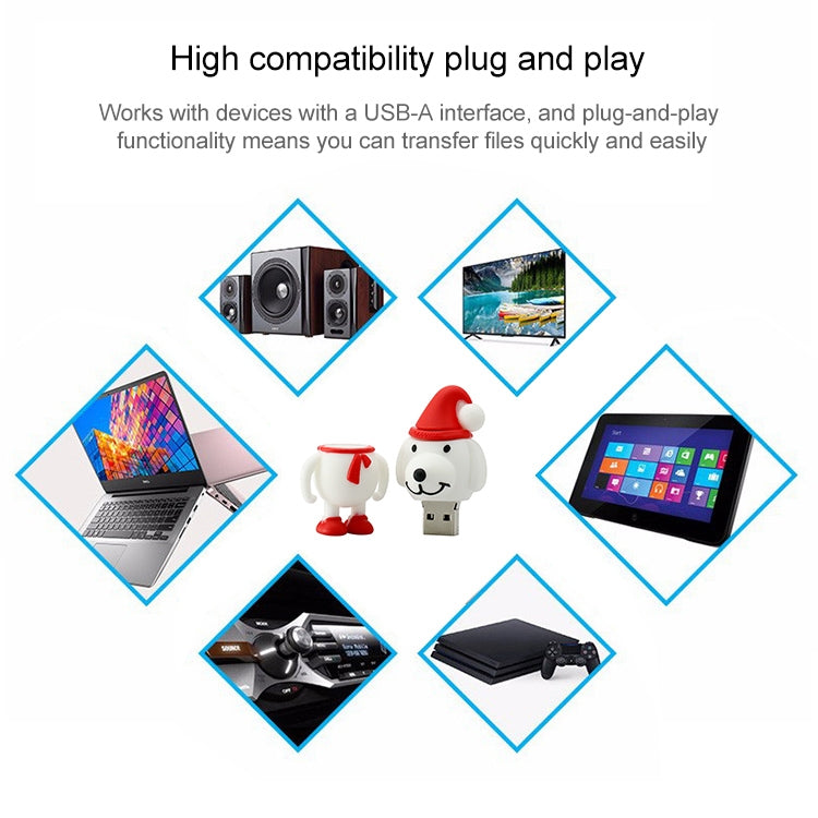 8GB Christmas Dog USB Flash Disk, Special for Christmas Gift