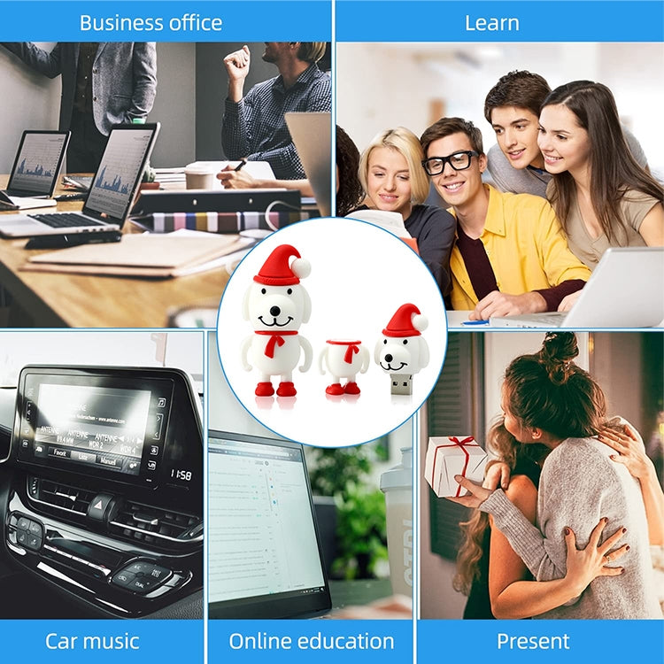 8GB Christmas Dog USB Flash Disk, Special for Christmas Gift