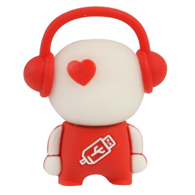 Red Music Man Cartoon Silicone USB Flash disk, Special for All Kinds of Festival Day Gifts (8GB)