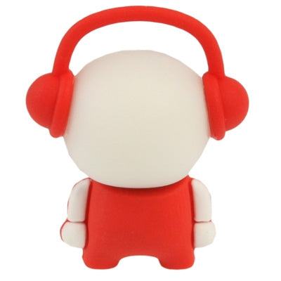 Red Music Man Cartoon Silicone USB Flash disk, Special for All Kinds of Festival Day Gifts (4GB)