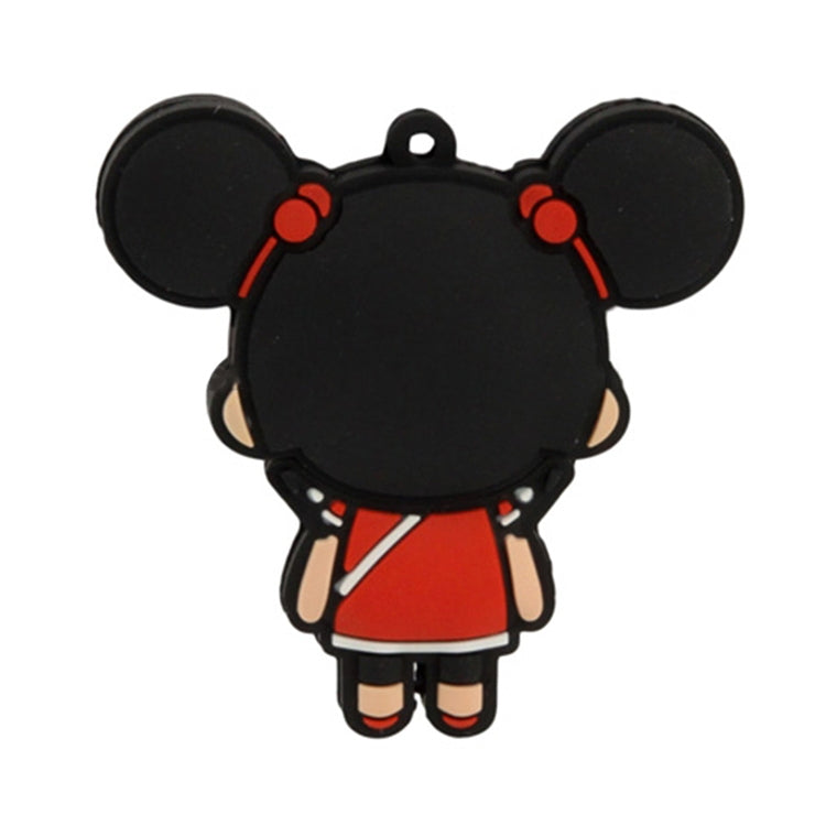 Kongfu Girl Cartoon Silicone USB Flash disk, Special for All Kinds of Festival Day Gifts