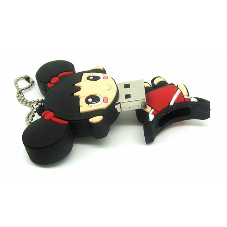 Kongfu Girl Cartoon Silicone USB Flash disk, Special for All Kinds of Festival Day Gifts