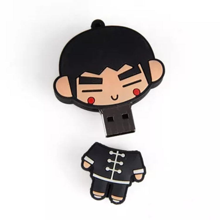 Kongfu Boy Cartoon Silicone USB Flash disk, Special for All Kinds of Festival Day Gifts