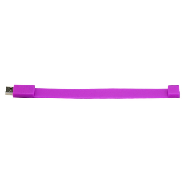 2GB Silicon Bracelets USB 2.0 Flash Disk(Purple)