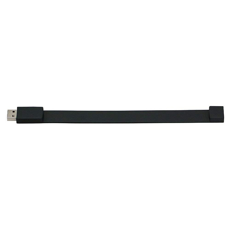 8GB Silicon Bracelets USB 2.0 Flash Disk(Black)