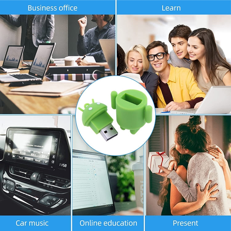 Android Robot Style USB Flash Disk (Green)(Green)