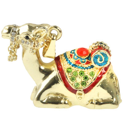 Golden Camels Shaped Diamond Jewelry Necklace Style USB Flash Disk