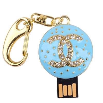 Baby Blue Diamond Keychains Style USB 2.0 Flash Disk,